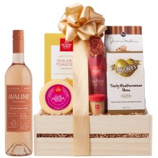 90 Point Rose & Perfect Treats Gift Basket