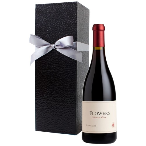 Flowers Sonoma Coast Pinot Noir with Black Gift Box