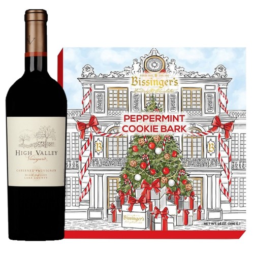 Cabernet Sauvignon & Bissinger Holiday Chocolate Peppermint Cookie Bark