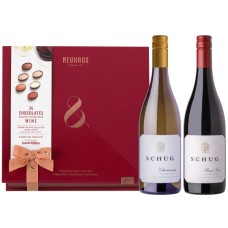 90 Point Schug Winery & Neuhaus Chocolates Wine Pairing Gift Set