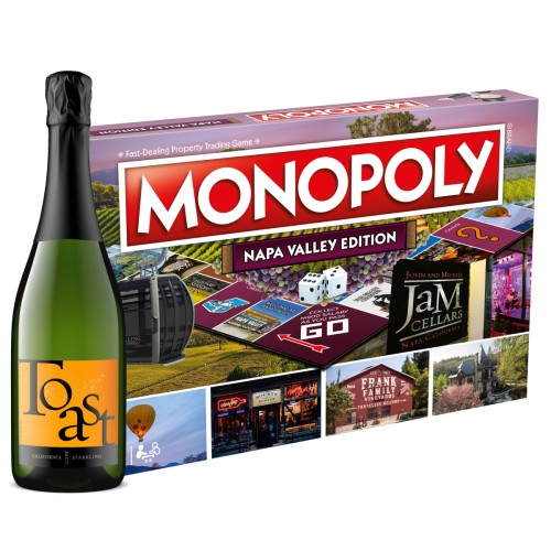 Napa Valley Monopoly & Sparkling Wine Gift Set