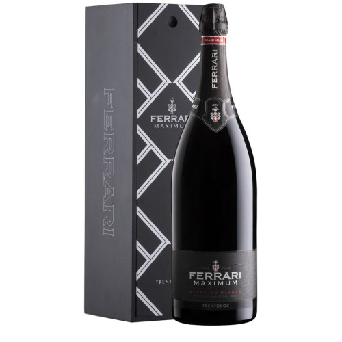 Trento Spumante Brut Blanc de Blancs 'Maximum' Jeroboam Ferrari (Packaging)