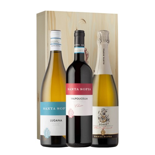Box 'White, Red and Sparkling Wine' Santa Sofia (3bt)