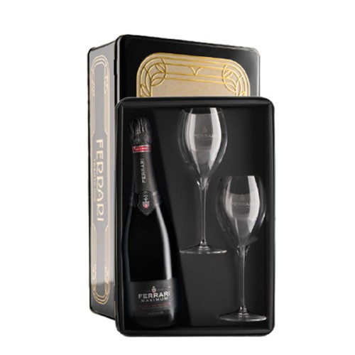 Kit Vintage 'Trento Spumante Maximum' Glass Set Ferrari