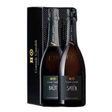 Box Franciacorta Brut and Saten Contadi Castaldi (2bt)