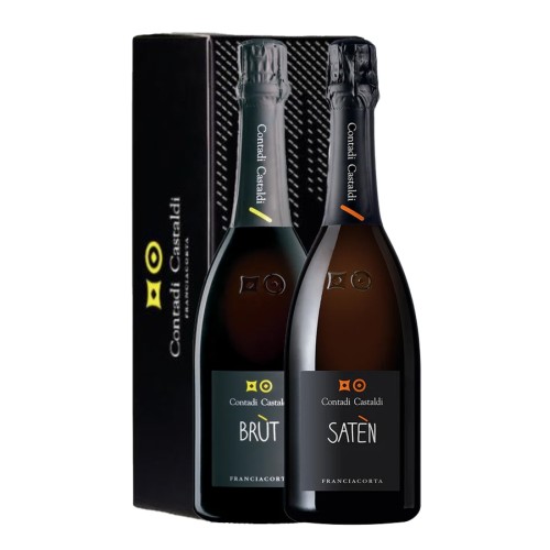 Box Franciacorta Brut and Saten Contadi Castaldi (2bt)