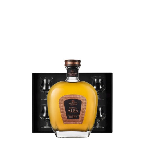 Glass Pack Grappa Riserva 'Alba' Mazzetti d'Altavilla - 70cl