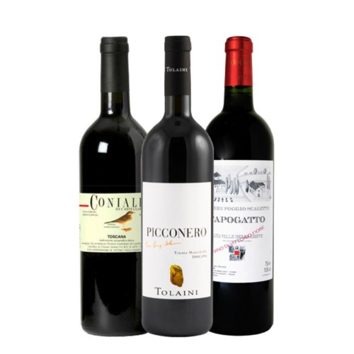 Tre Grandi Supertuscan Da Regalare (3Bt)