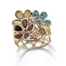 MULTI COLOR FLOWER RING