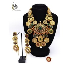 Gold Plated Kundan & Meenakari