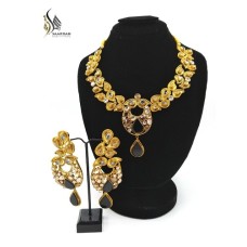 Gold Plated Black Vintage Set
