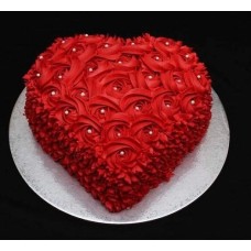 Red Velvet Heart Cake