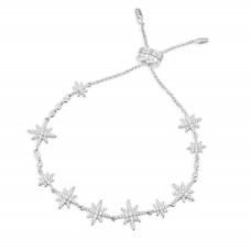 MULTI-METEORITES ADJUSTABLE BRACELET- SILVER