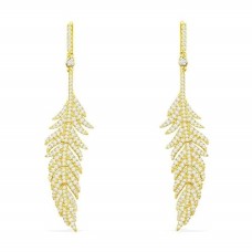 FEATHER DROPPING EARRINGS