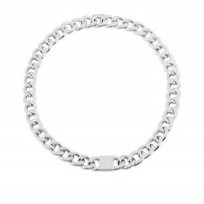 WHITE CHAIN NECKLACE - SILVER