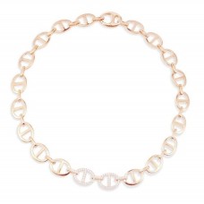 CHAÃŽNE MAILLE MARINE NECKLACE - PINK SILVER