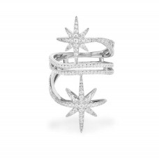 MÃ‰TÃ‰ORITES RING - WHITE SILVER