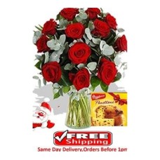 12 Roses & Pannetone