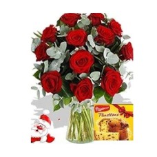 12 Roses & Pannetone