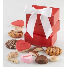 Valentine's Day Chocolate & Confection-Covered Cookie Gift Tower
