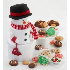 Skating Snowman Gift Tower