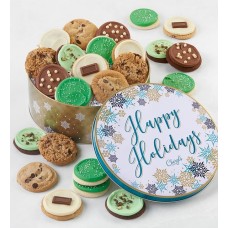 Happy Holidays Assorted Cookie Gift Tin