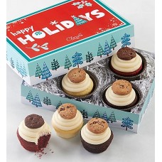 Buttercream-Frosted Assorted Holiday Cupcakes