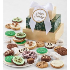 Sparkling Gift Tower - Happy Holidays