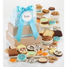 Classic Bakery Gift Tower With Message Tag - Enjoy