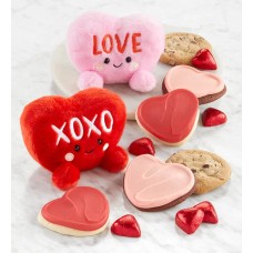 Valentine Heart Plush & Treats - Set of 2