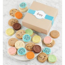 Cookie Gift Box with Message Tag - 24 Cookies - Enjoy