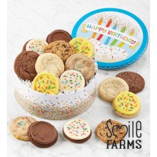 Smile Farms Birthday Gift Tin - Assorted Cookies