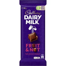 Cadbury Fruit & Nut Milk Chocolate Block 180g