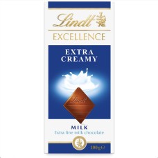Lindt Excellence Extra Creamy Milk Chocolate 100g