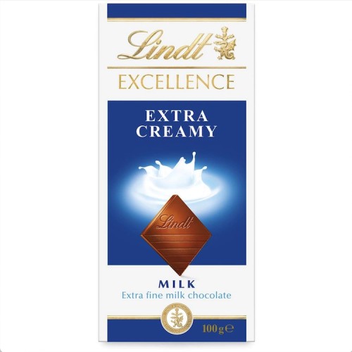 Lindt Excellence Extra Creamy Milk Chocolate 100g