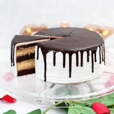 Chocolate Ganache Marble Cake