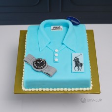 Polo Golf Shirt Ribbon Cake