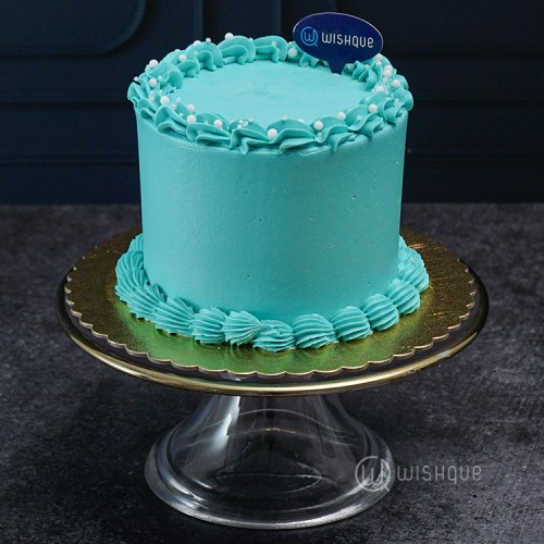 Cyan Mini Buttercream Ribbon Cake