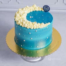 Galaxy Themed Chocolate Cake