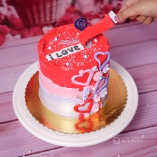 Love Unveiled Surprise Chocolate Cake