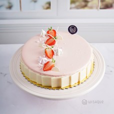 Strawberry Cream Cheese Mousse Gateau