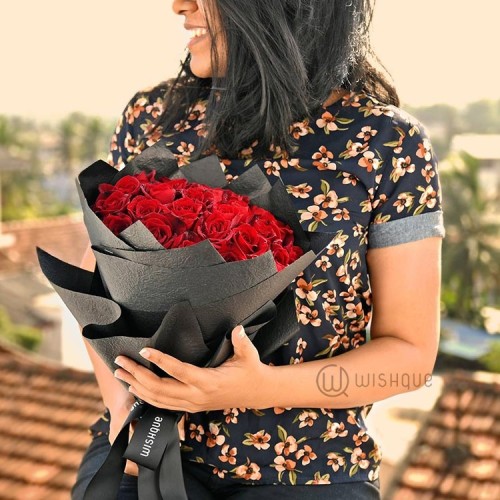 Bouquet of 25 Red Roses