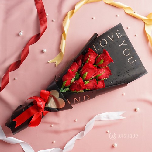 Say I Love You Fresh Red Roses