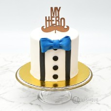 My Hero Gents Suit Ribbon Cake