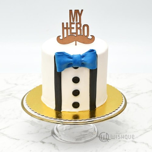 My Hero Gents Suit Ribbon Cake