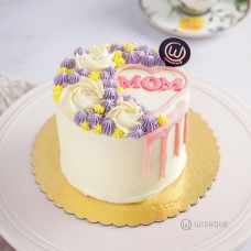 Love Heart Mom Mini Ribbon Cake