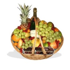 Fruit Basket With Champagne