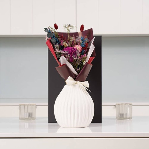 Plum Everblooms Bouquet Gift