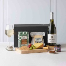 Gourmet White Wine & Cheese Gift Box