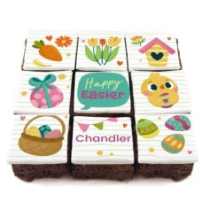 spring chick brownies
